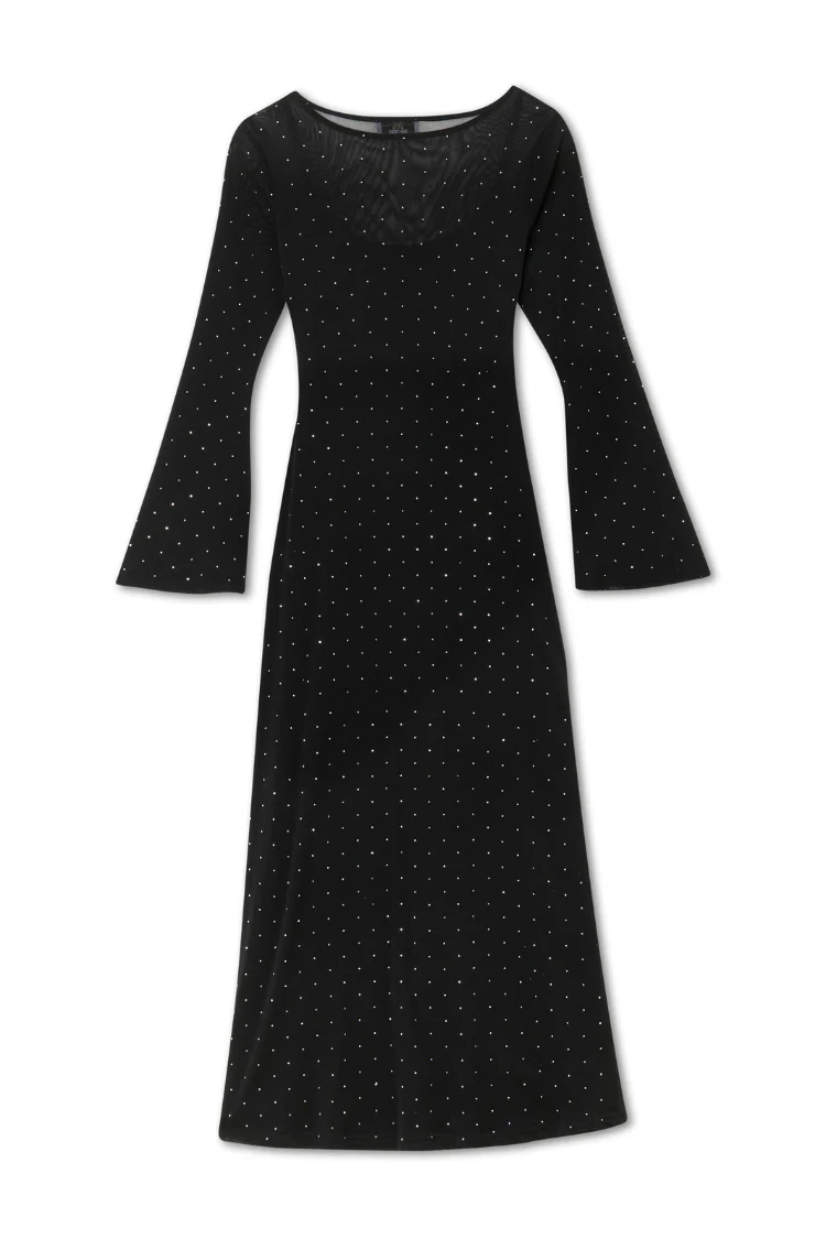 Black Icon Mesh Dress - Image 12