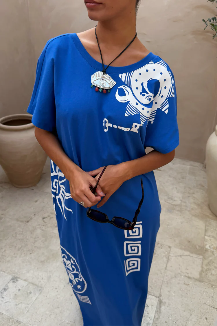 Blue Dolce Vita T-Shirt Dress - Image 3