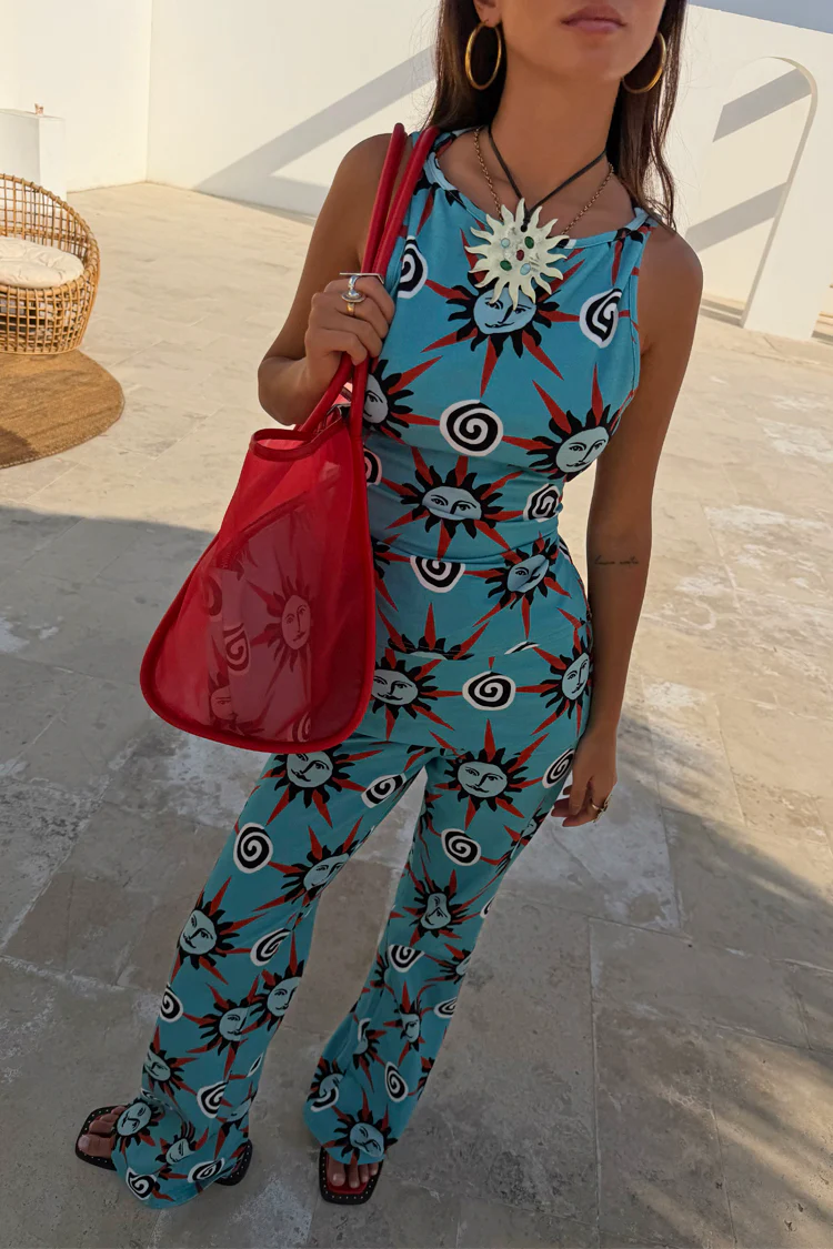 Blue Sun Foldover Trouser - Image 2