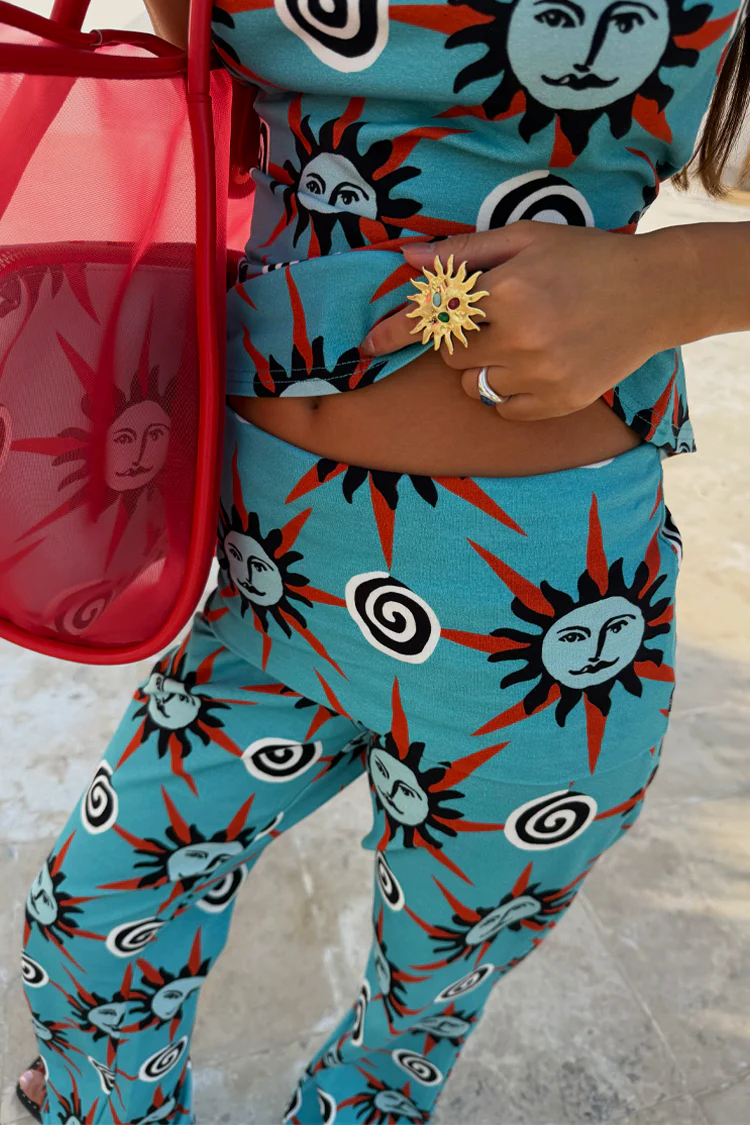 Blue Sun Foldover Trouser - Image 6