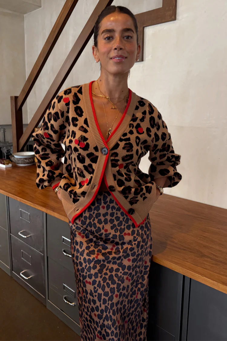 Cherry Leopard Cardigan - Image 3