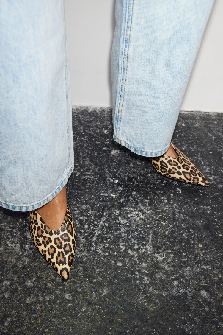 Leopard Heel Mules - Image 7
