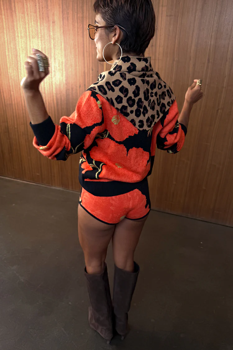 Leopard Knit Bandana - Image 6