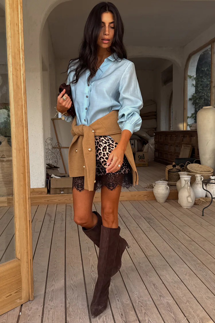 Leopard Lace Mini Maeva Skirt - Image 4