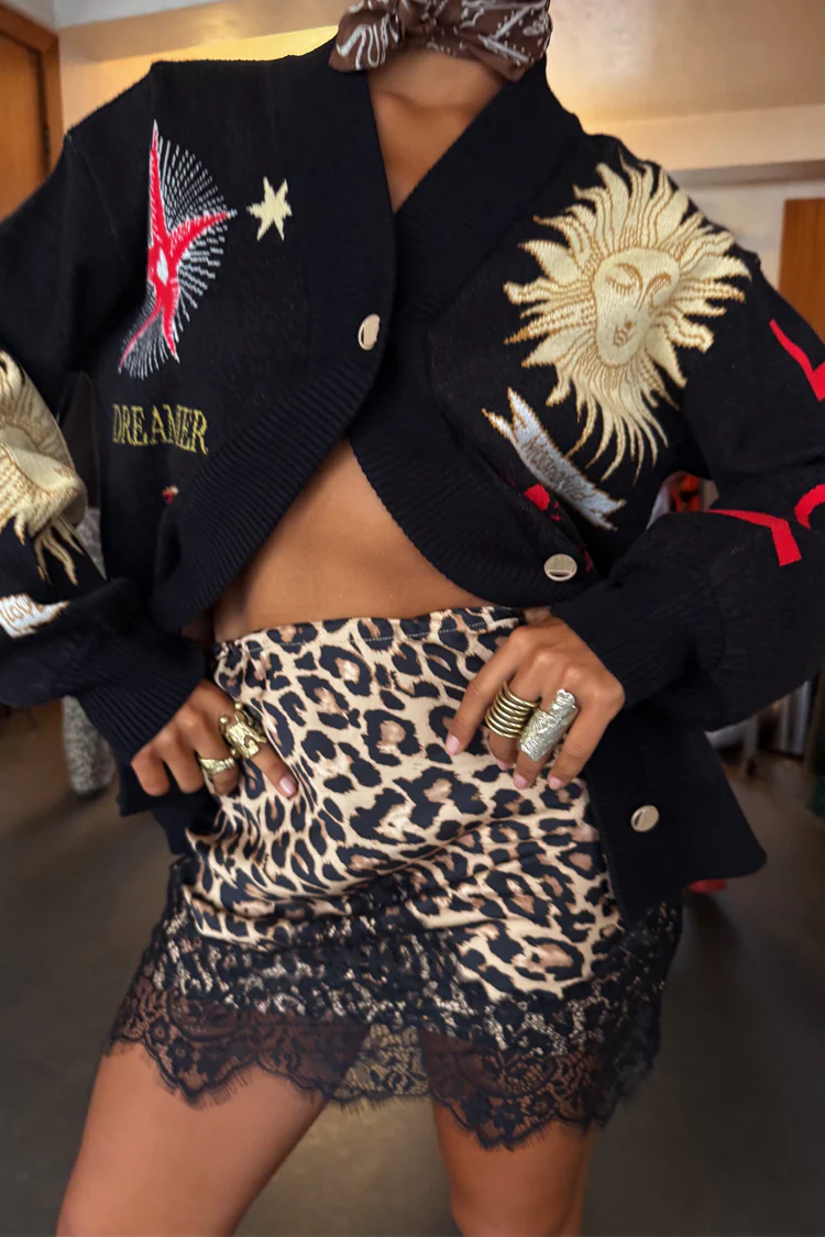Leopard Lace Mini Maeva Skirt - Image 5