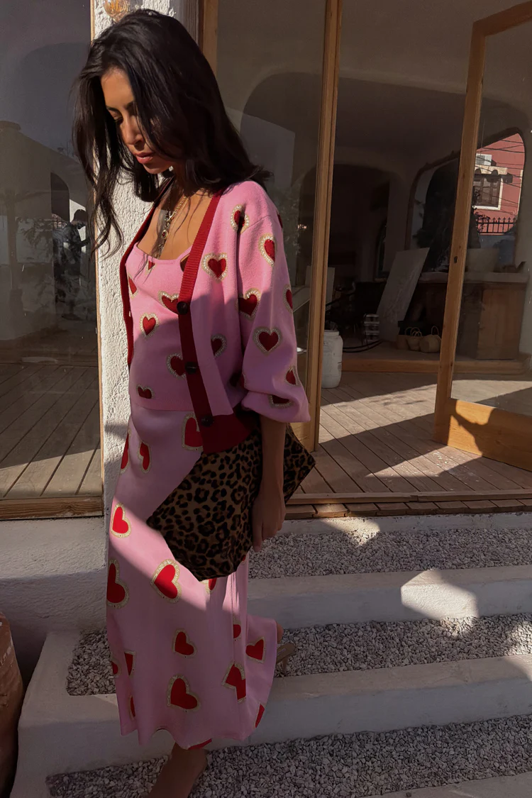 Pink Hearts Cardigan - Image 6