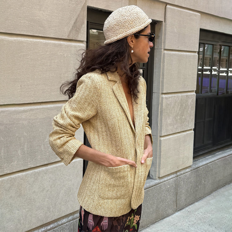 Raffia Spencer Blazer
