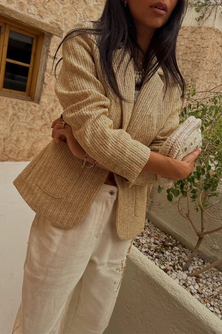 Raffia Spencer Blazer - Image 11