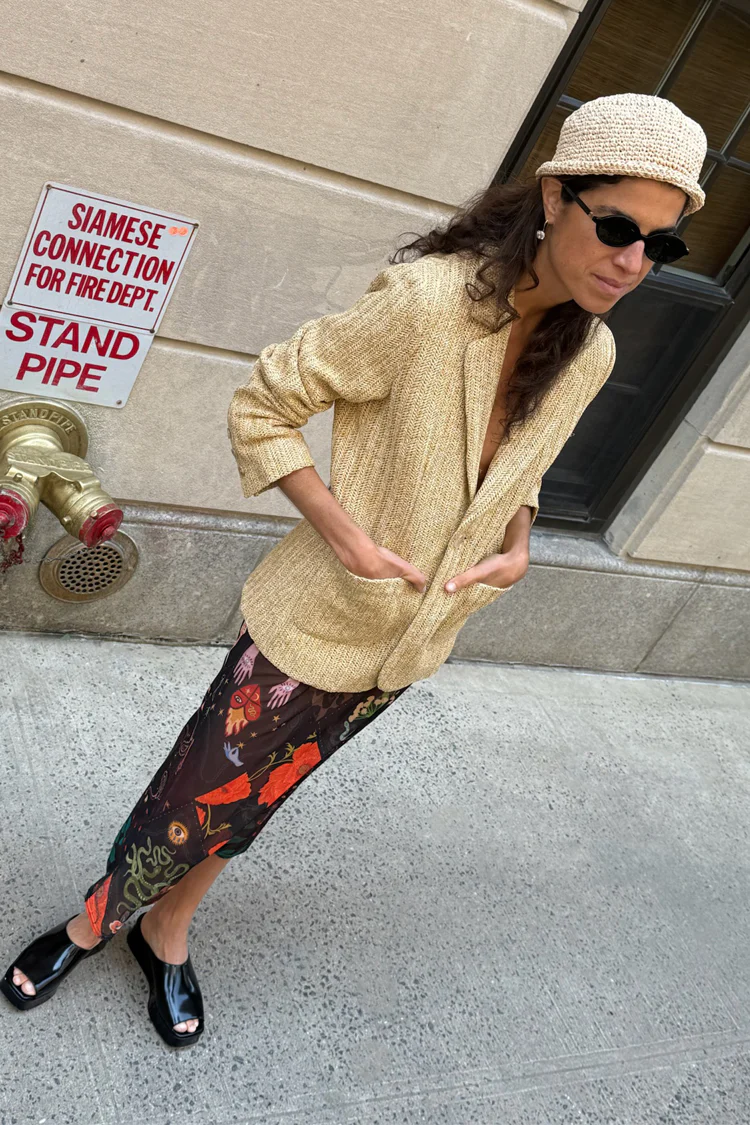 Raffia Spencer Blazer - Image 7
