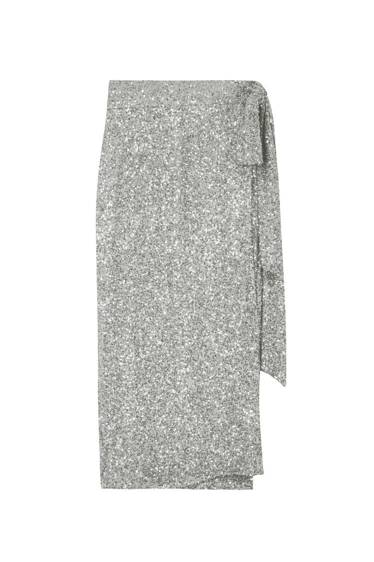 Sequin Maxi Wrap Jaspre Skirt - Image 12